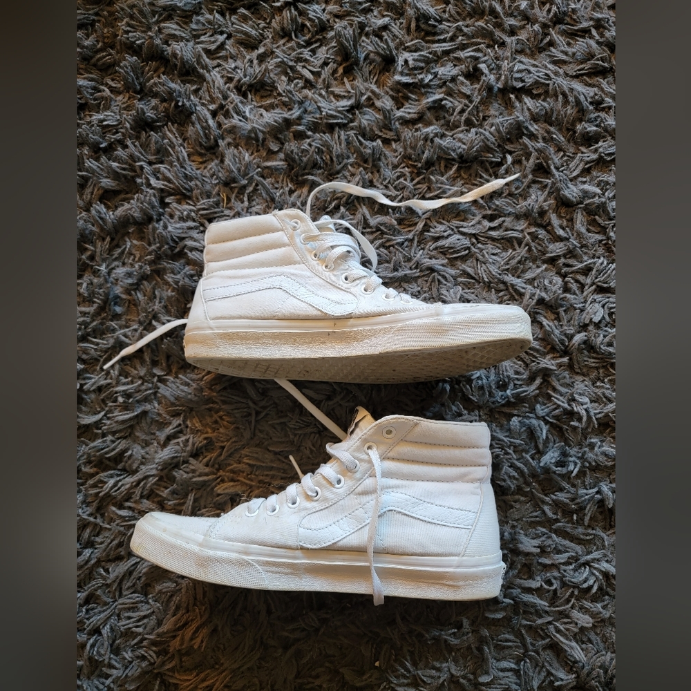 White High Top Vans